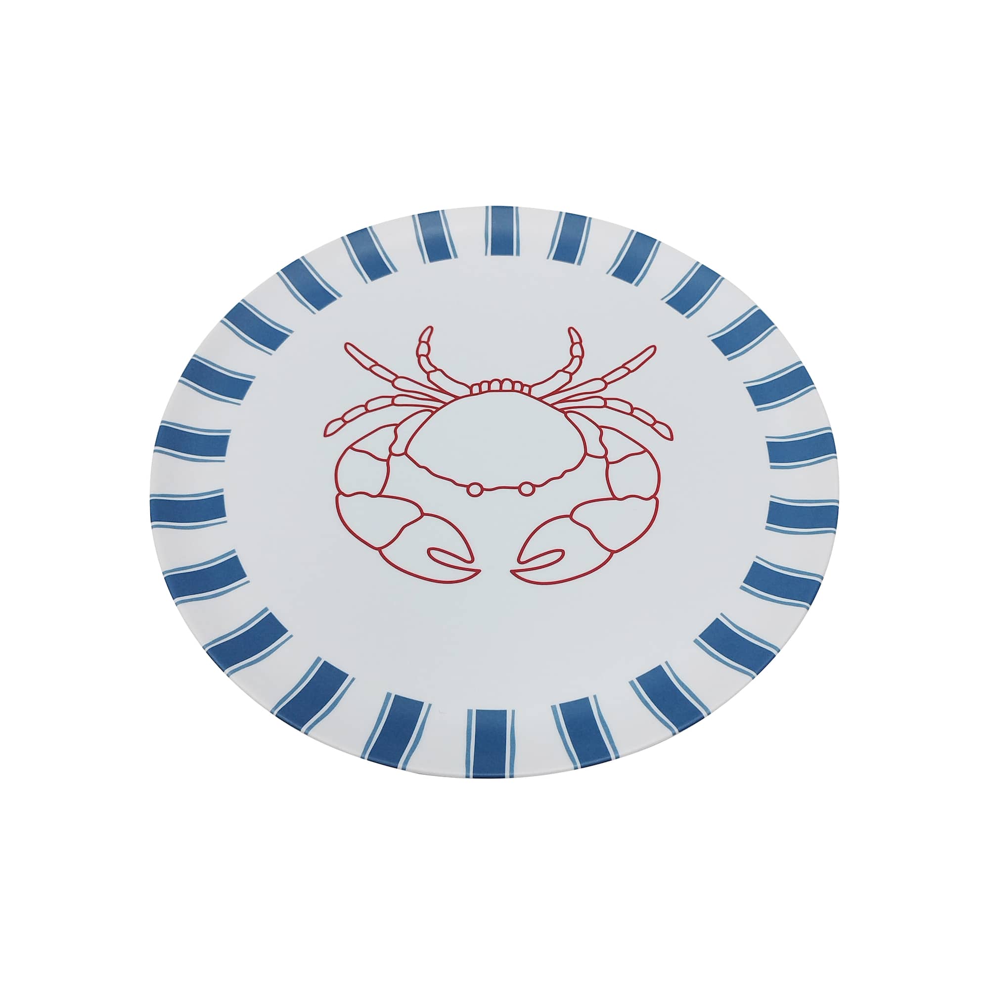 14" Coastal Crab Melamine Platter by Celebrate It™
